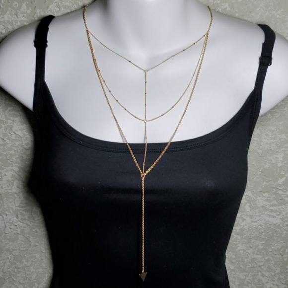 Sterling Forever Jewelry - Sterling Forever Triangle Drop Chain Necklace